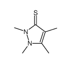 3H-Pyrazole-3-thione,1,2-dihydro-1,2,4,5-tetramethyl-结构式
