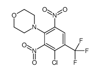 4-[3-chloro-2,6-dinitro-4-(trifluoromethyl)phenyl]morpholine Structure