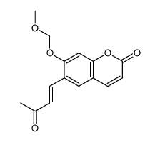 7-(methoxymethoxy)-6-[(E)-3-oxo-1-butenyl]chromen-2-one Structure