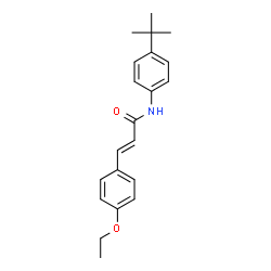 N-[4-(TERT-BUTYL)PHENYL]-3-(4-ETHOXYPHENYL)ACRYLAMIDE structure