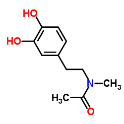 Acetamide, N-[2-(3,4-dihydroxyphenyl)ethyl]-N-methyl- (9CI)结构式