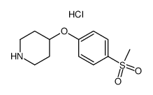 4-[4-(METHYLSULFONYL)PHENOXY]PIPERIDINE HYDROCHLORIDE Structure