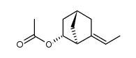 E/Z-6-Aethyliden-bicyclo[2.2.1]heptan-exo-2-ol-acetat Structure