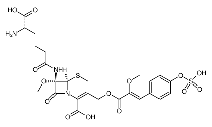 O-Sulfocephamycin B结构式