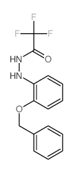 Acetic acid,2,2,2-trifluoro-, 2-[2-(phenylmethoxy)phenyl]hydrazide structure