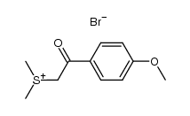 (4-methoxyphenacyl)dimethylsulfanium bromide结构式