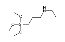 N-ethyl-3-trimethoxysilylpropan-1-amine结构式