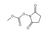N-((methoxy)carbonyloxy)succinimide Structure