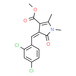 methyl 4-(2,4-dichlorobenzylidene)-1,2-dimethyl-5-oxo-4,5-dihydro-1H-pyrrole-3-carboxylate picture