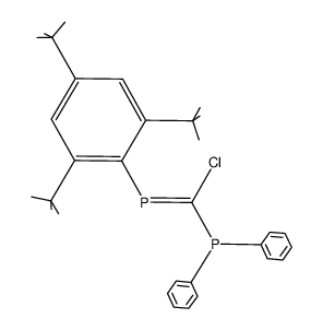 2-chloro-3,3-diphenyl-1-(2,4,6-tri-tert-butylphenyl)-1,3-diphosphapropene Structure
