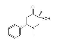 3e-Hydroxy-1e,3a-dimethyl-6e-phenyl-4-piperidone结构式