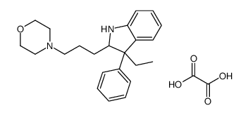 4-[3-(3-ethyl-3-phenyl-1,2-dihydroindol-2-yl)propyl]morpholin-4-ium,2-hydroxy-2-oxoacetate Structure