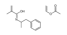 ethenyl acetate,2-methyl-N-(1-phenylpropan-2-yl)prop-2-enamide Structure