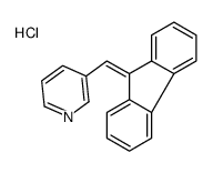 3-(fluoren-9-ylidenemethyl)pyridine,hydrochloride结构式