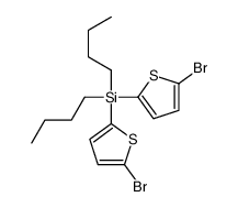 bis(5-bromothiophen-2-yl)-dibutylsilane结构式