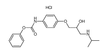 1-(4-Phenoxycarbonylaminophenoxy)-2-hydroxy-3-isopropylaminopropanhydrochlorid结构式