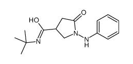 1-anilino-N-tert-butyl-5-oxopyrrolidine-3-carboxamide Structure