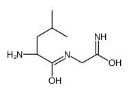 (2S)-2-amino-N-(2-amino-2-oxoethyl)-4-methylpentanamide结构式