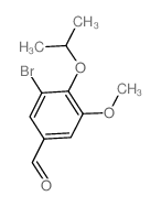 3-溴-4-异丙氧基-5-甲氧基苯甲醛结构式