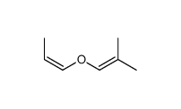 2-methyl-1-[(E)-prop-1-enoxy]prop-1-ene结构式