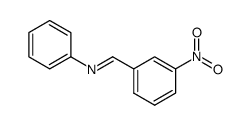 N-[(E)-(3-nitrophenyl)methylene]aniline Structure