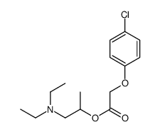 1-(diethylamino)propan-2-yl 2-(4-chlorophenoxy)acetate Structure