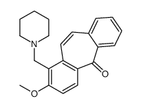3-methoxy-4-(piperidin-1-ylmethyl)dibenzo[1,2-a:4',3'-d][7]annulen-11-one结构式