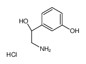 3-[(1S)-2-amino-1-hydroxyethyl]phenol,hydrochloride Structure