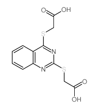 ({2-[(Carboxymethyl)thio]quinazolin-4-yl}thio)-acetic acid结构式