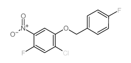 1-CHLORO-5-FLUORO-2-(4-FLUOROBENZYLOXY)-4-NITROBENZENE Structure