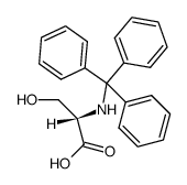L-Serine, N-(triphenylmethyl)- Structure
