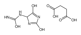 butanedioic acid,(2,5-dioxoimidazolidin-4-yl)urea结构式