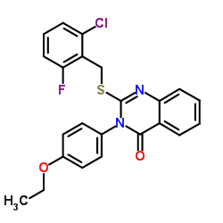 2-[(2-Chloro-6-fluorobenzyl)sulfanyl]-3-(4-ethoxyphenyl)-4(3H)-quinazolinone Structure