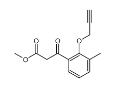 methyl 3-[3-methyl-2-(2-propynyloxy)phenyl]-3-oxopropionate结构式