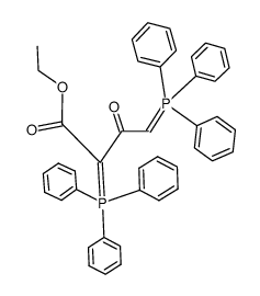 ethyl 2,4-bis(triphenylphosphoranylidene)-3-oxobutanoate Structure