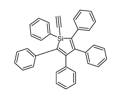 1-ethynyl-1,2,3,4,5-pentakis-phenylsilole结构式