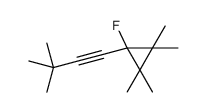 1-(3,3-dimethylbut-1-ynyl)-1-fluoro-2,2,3,3-tetramethylcyclopropane结构式