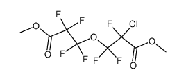 methyl 2-chloro-2,3,3-trifluoro-3-(1,1,2,2-tetrafluoro-3-methoxy-3-oxopropoxy)propanoate Structure