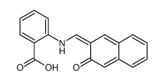 2-[(3-oxonaphthalen-2-ylidene)methylamino]benzoic acid结构式