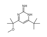 4-(2-Methoxy-2-propanyl)-6-(2-methyl-2-propanyl)-2-pyrimidinamine Structure