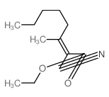 ethyl 2-cyano-3-methyl-oct-2-enoate结构式