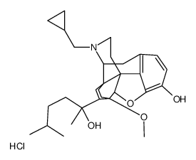 N-(cyclopropylmethyl)-19-isopentylnororvinol.HCl structure