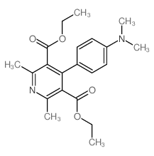 diethyl 4-(4-dimethylaminophenyl)-2,6-dimethyl-pyridine-3,5-dicarboxylate Structure