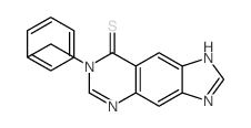 7-benzyl-1H-imidazo[4,5-g]quinazoline-8-thione结构式