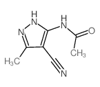 N-(4-cyano-5-methyl-1H-pyrazol-3-yl)acetamide Structure