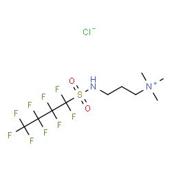 trimethyl-3-[[(nonafluorobutyl)sulphonyl]amino]propylammonium chloride Structure