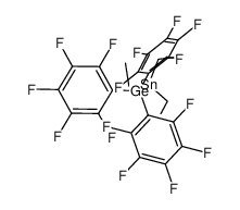 tris-(pentafluoro phenyl) (triethyl stannyl) germane结构式