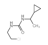 3-(2-chloroethyl)-1-(1-cyclopropylethyl)urea structure