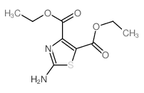 4,5-Thiazoledicarboxylicacid, 2-amino-, 4,5-diethyl ester结构式
