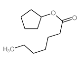 Heptanoic acid,cyclopentyl ester Structure